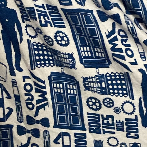 TORRID BBC DR.WHO WO SIZE 2(2X)DRESS BLUE PETER PAN COLLAR SHEER INSET BUTTONS - Picture 5 of 12